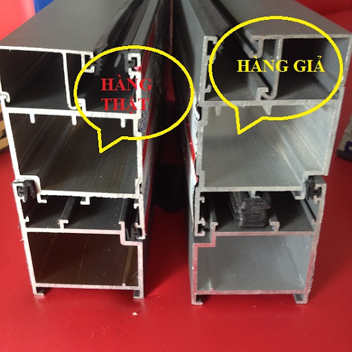 HÌNH ẢNH XINGFA HÀNG CHÍNH HÃNG VÀ XINGFA HÀNG NHÁI