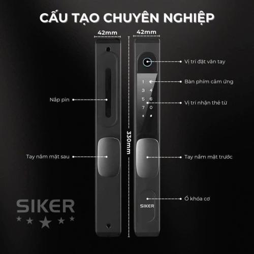 Khóa Siker KTS106-1: Khóa cửa thông minh đa năng cho mọi nhà
