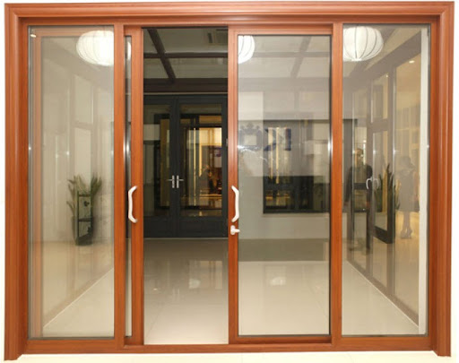 CỬA ĐI XINGFA LÙA VÂN GỖ