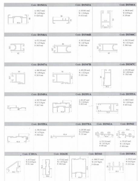 Cửa đi mở trượt Xingfa hệ 93 Cửa đi mở trượt Xingfa hệ 93