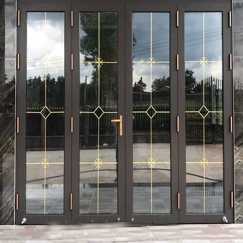 CUA XINGFA 4 CÁNH KẾT HỢP KÍNH HOA ĐỒNG